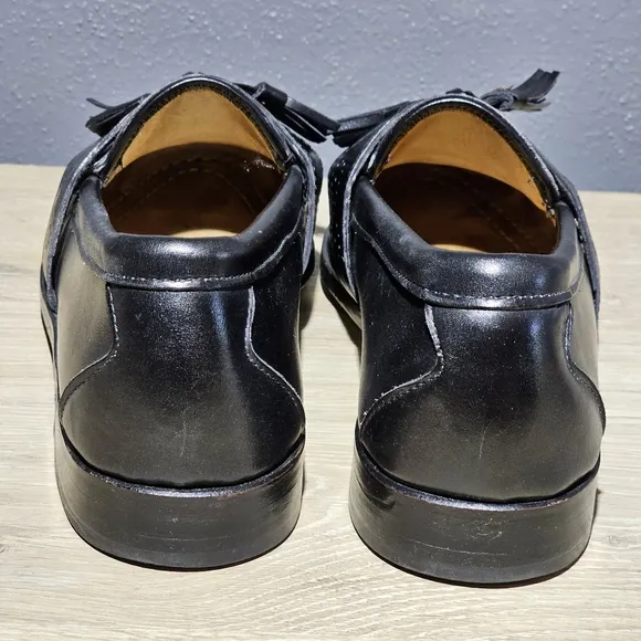 Allen Edmonds Waterville Mens Size 10 B Kiltie Tassel Loafers Shoes Black USA