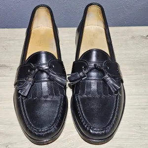 Allen Edmonds Waterville Mens Size 10 B Kiltie Tassel Loafers Shoes Black USA