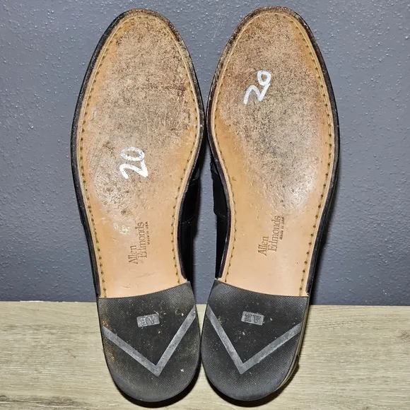 Allen Edmonds Waterville Mens Size 10 B Kiltie Tassel Loafers Shoes Black USA