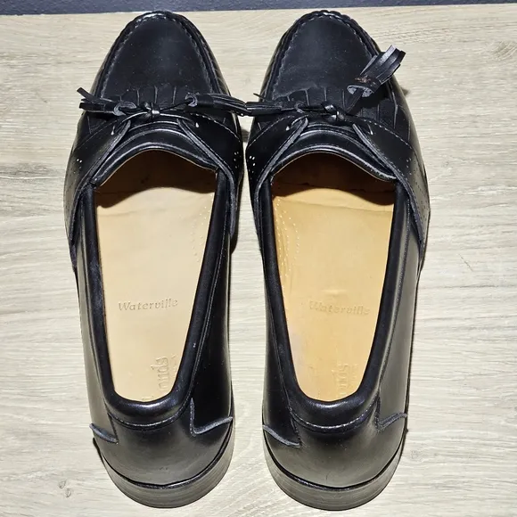 Allen Edmonds Waterville Mens Size 10 B Kiltie Tassel Loafers Shoes Black USA