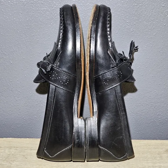 Allen Edmonds Waterville Mens Size 10 B Kiltie Tassel Loafers Shoes Black USA