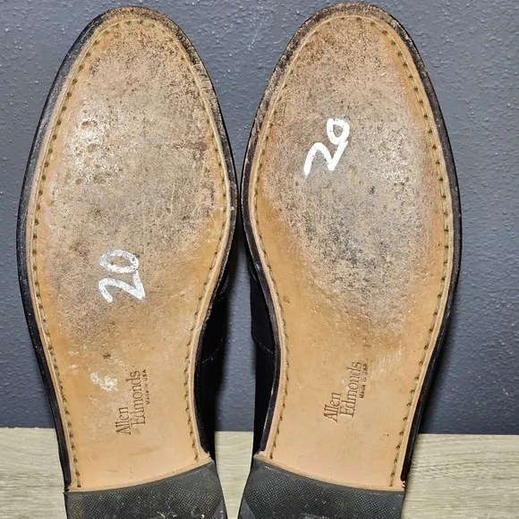 Allen Edmonds Waterville Mens Size 10 B Kiltie Tassel Loafers Shoes Black USA