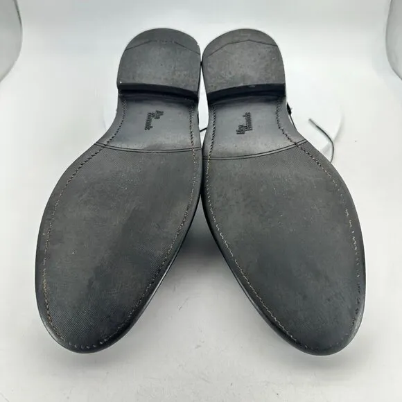Allen Edmonds Watson Men Size 8.5D Black Leather Split Toe Derby Dress Shoes