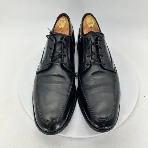Allen Edmonds Watson Men Size 8.5D Black Leather Split Toe Derby Dress Shoes