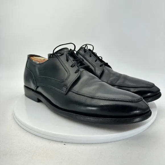 Allen Edmonds Watson Men Size 8.5D Black Leather Split Toe Derby Dress Shoes