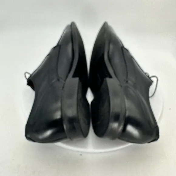 Allen Edmonds Watson Men Size 8.5D Black Leather Split Toe Derby Dress Shoes