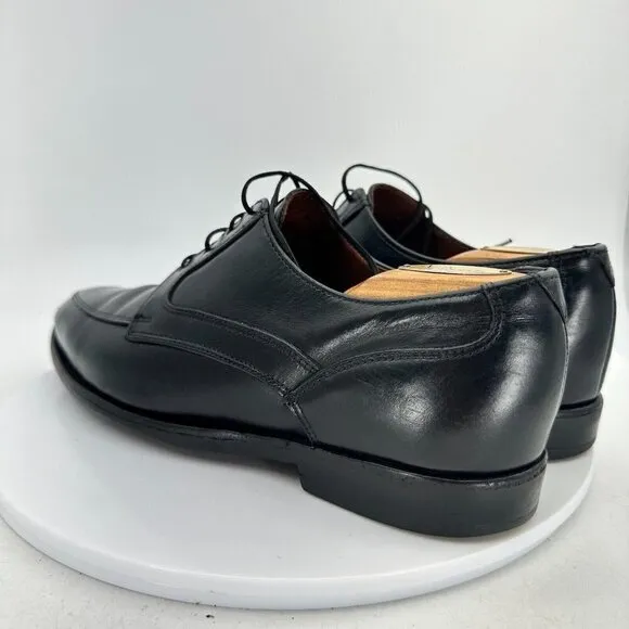 Allen Edmonds Watson Men Size 8.5D Black Leather Split Toe Derby Dress Shoes