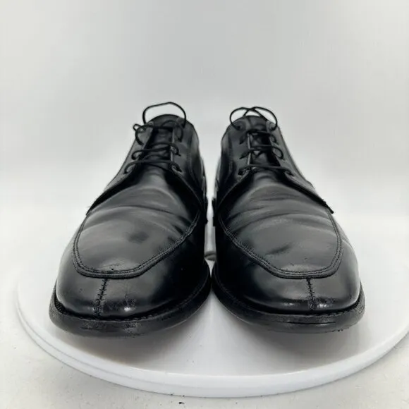 Allen Edmonds Watson Men Size 8.5D Black Leather Split Toe Derby Dress Shoes