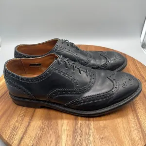 Allen Edmonds WHITNEY Oxford Shoes Mens Size 10.5 D Wing Tip Dress Black USA