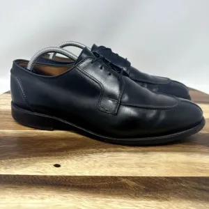 Allen Edmonds Hancock Dress Men's 10.5 D Black Leather Split Toe Oxford Shoes