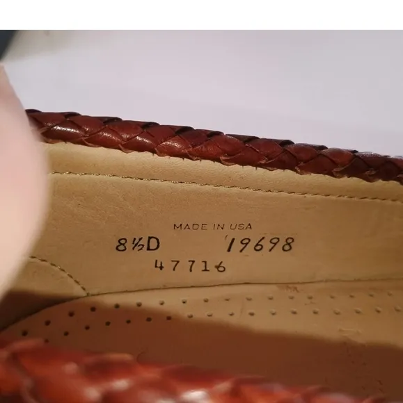 Allen Edmunds Mayfield Brown Loafer Shoe Tassel Size 8.5 D USA Made