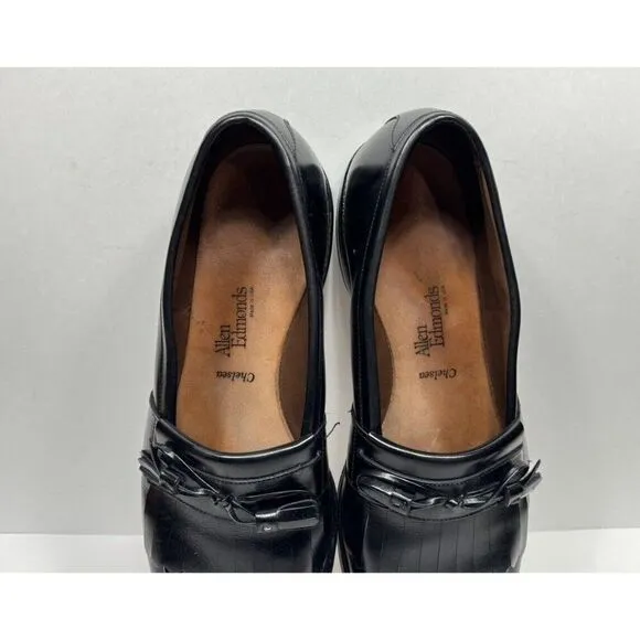 Allen Edmonds Chelsea Men’s 11 D Shoes Kiltie Tassel Loafers Made in USA Black