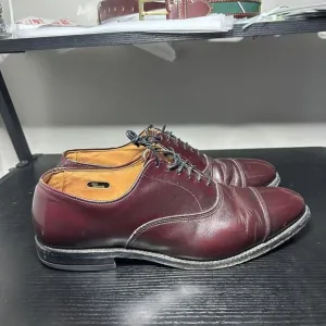 Allen Edmonds Park Avenue Mens Size 10.5 D Burgundy Cap Toe Oxford Dress Shoes