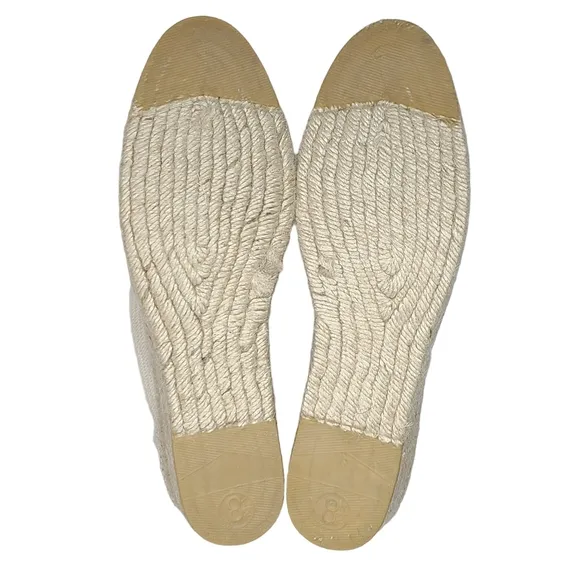 Andre Assous Peep Toe Lace Up Espadrille Wedge Sandals Size 8.5 NWOB