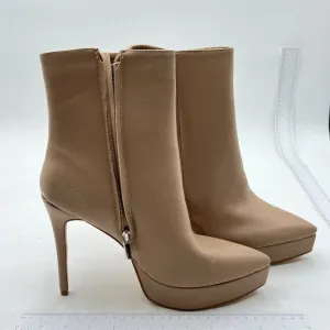 Ankle Boots For Women Pointed Toe High Heel Stiletto Heels Fall Booties Tan