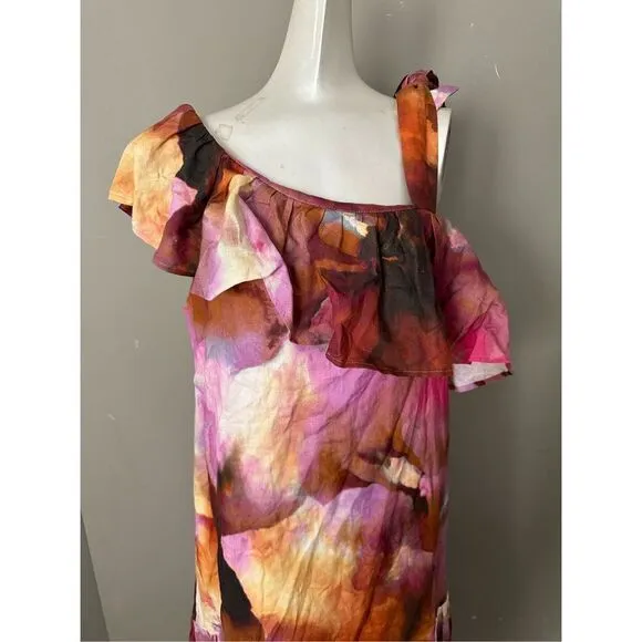 Anna Mason Cirque Painterly Belted Midi-Dress