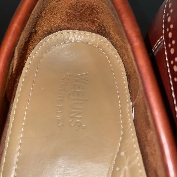 Anthropologie Bass Weejuns Brown Leather Tassel Loafers Comfort Shoes Size 9 D