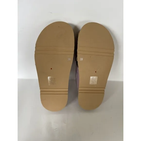 Anthropologie Bruno Premi Cross Strap Platform Buckle Lilac Sandals Sz EU39/US 8