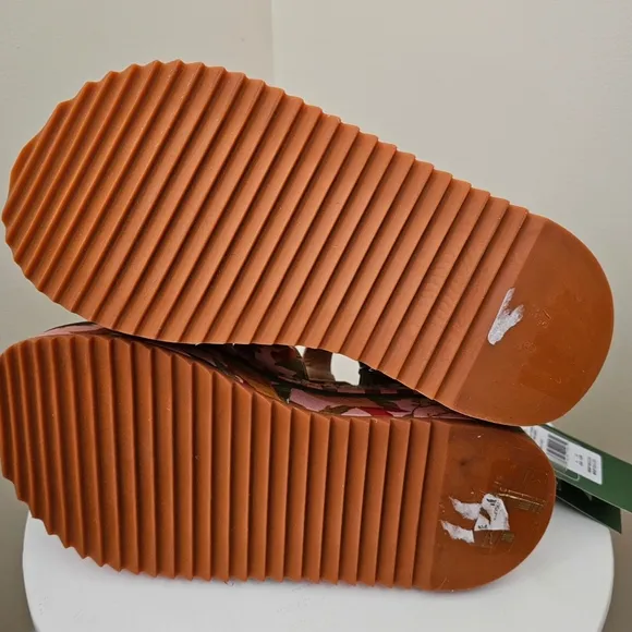 Anthropologie  Farm Rio Mango Trees Espadrille Platform Sandals Size 6