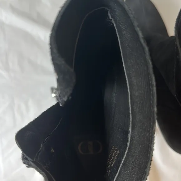 Anthropologie Kelsi Dagger Shaina Black Leather 5” Heel Boots Size 8.5