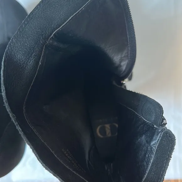 Anthropologie Kelsi Dagger Shaina Black Leather 5” Heel Boots Size 8.5