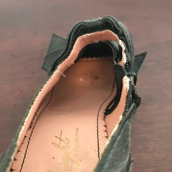 Anthropologie | Miss Albright Black Peep Toe Shoes