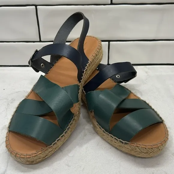Anthropologie Naguisa Sandals Women Mediterranean Fisherman Espadrille 40 US 9.5