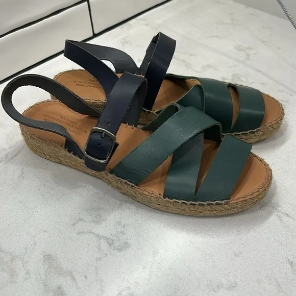 Anthropologie Naguisa Sandals Women Mediterranean Fisherman Espadrille 40 US 9.5