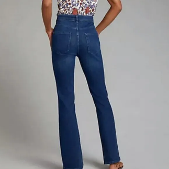 Anthropologie Pilcro 33T The Icon Flare Jeans Denim Dark 33 X36 Tall NWT