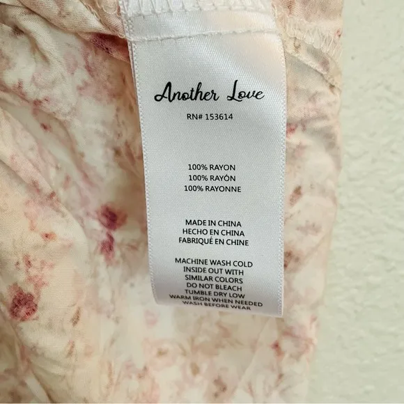 ANTHROPOLOGIE Smocked Floral Mini Dress Another Love Size Petite Medium