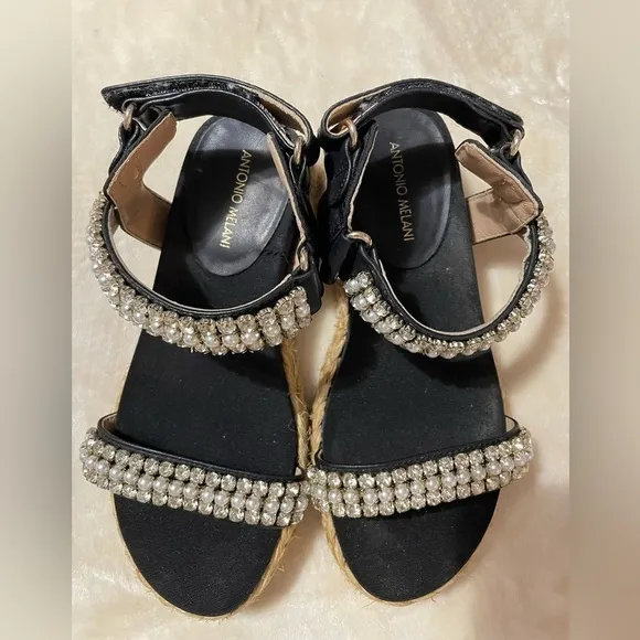 Antonio Melani Marienna Banded Espadrille Sandals Size 5.5