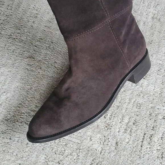 Aquatalia | Brown Suede Over The Knee Boots