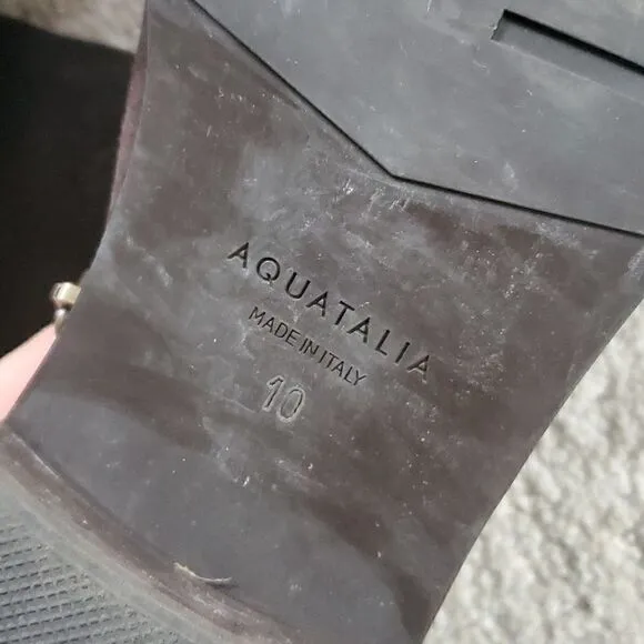 Aquatalia | Brown Suede Over The Knee Boots