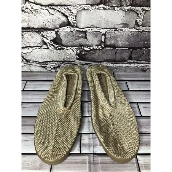 Arcopedico Beige Tan Mesh Knit Fabric Slip On Loafers Shoes Women Sz 41EU/10M US
