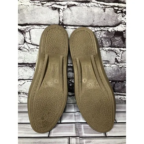 Arcopedico Beige Tan Mesh Knit Fabric Slip On Loafers Shoes Women Sz 41EU/10M US