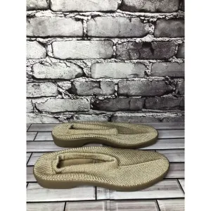 Arcopedico Beige Tan Mesh Knit Fabric Slip On Loafers Shoes Women Sz 41EU/10M US