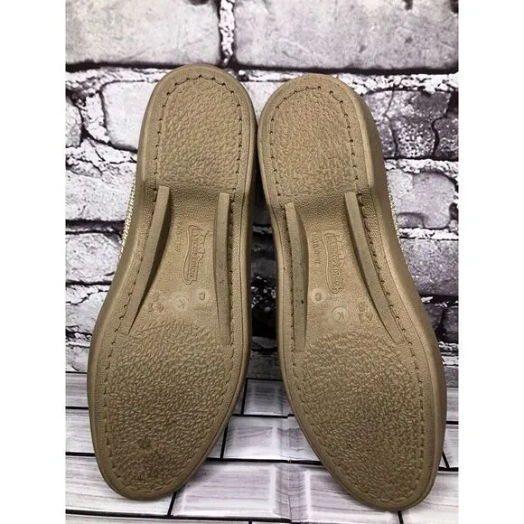 Arcopedico Beige Tan Mesh Knit Fabric Slip On Loafers Shoes Women Sz 41EU/10M US