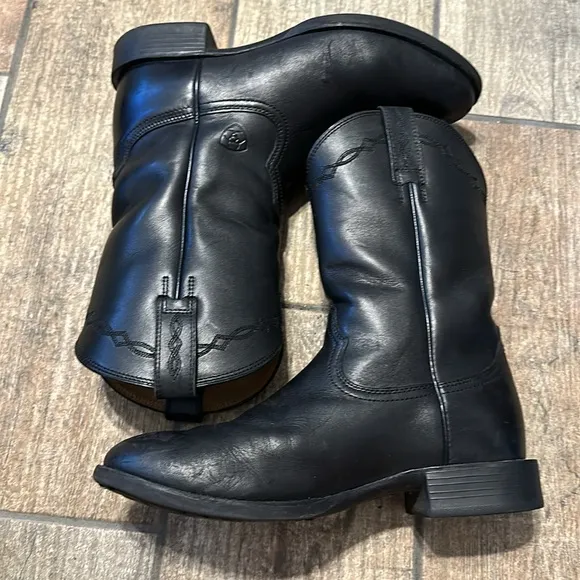 Ariat Men’s‎ Black Heritage Roper Boots