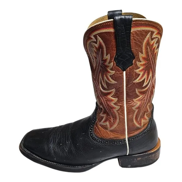 Ariat Quickdraw Western Boots Mens Size 11.5 D Black Leather 10002221 Cowboy