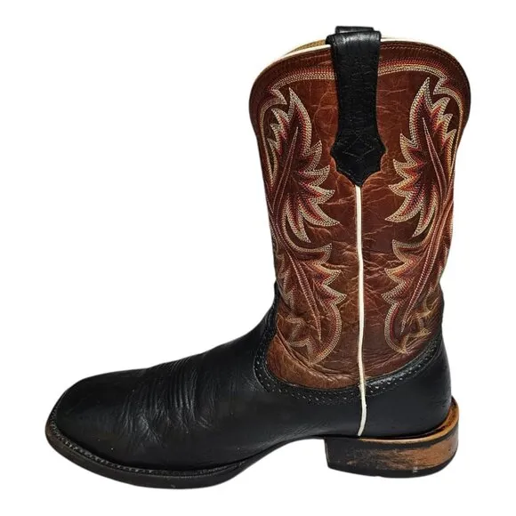 Ariat Quickdraw Western Boots Mens Size 11.5 D Black Leather 10002221 Cowboy