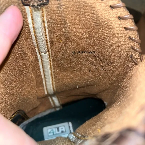 ARIAT youth Shelleen ditressed embroidered western boots