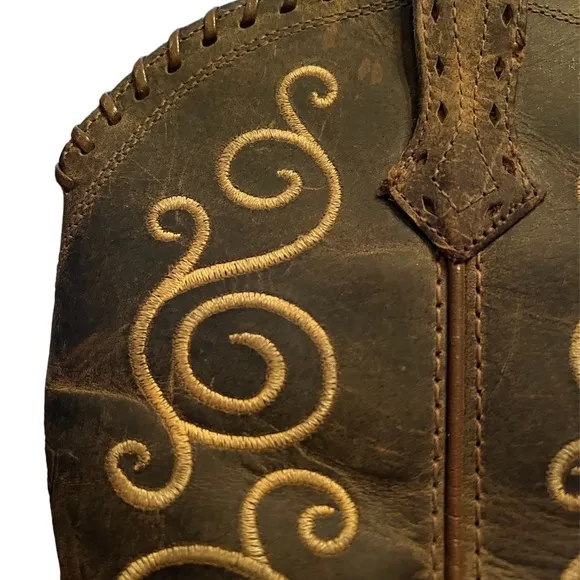 ARIAT youth Shelleen ditressed embroidered western boots