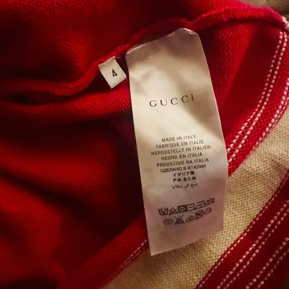 Authentic Gucci Girls Embroidered Sweater Dress (preowned)