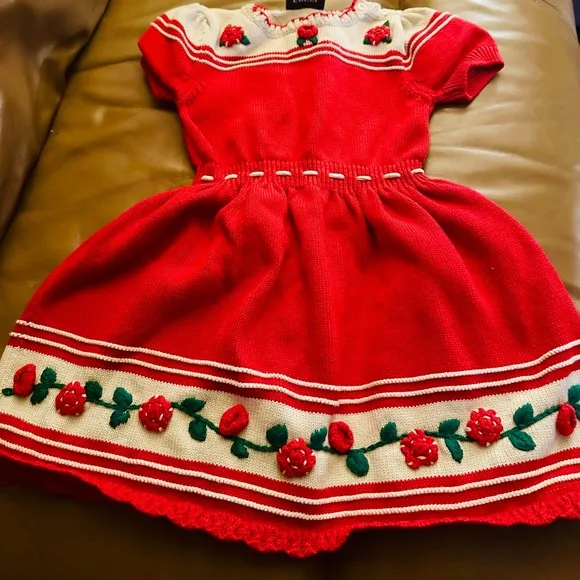 Authentic Gucci Girls Embroidered Sweater Dress (preowned)