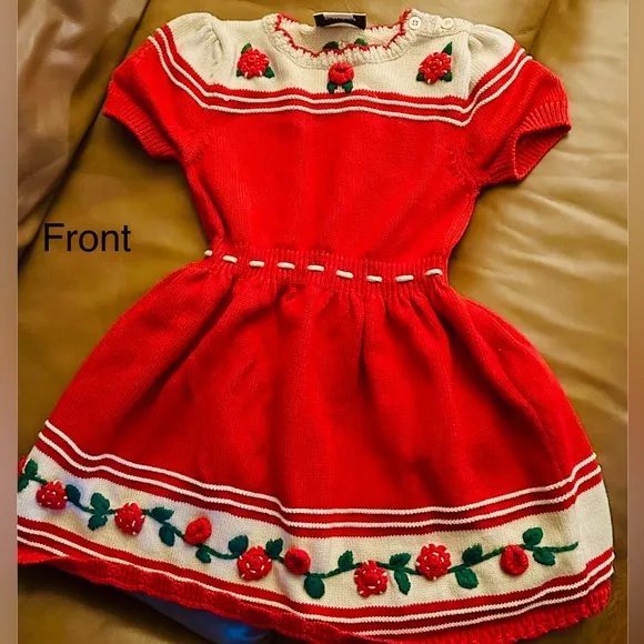Authentic Gucci Girls Embroidered Sweater Dress (preowned)
