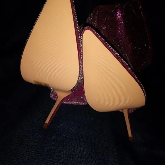 AZALEA WANG &quot;EVERYTHING PINK DREAMS ARE MADE OF&quot; METALLIC PINK STILETTO (NEW !)
