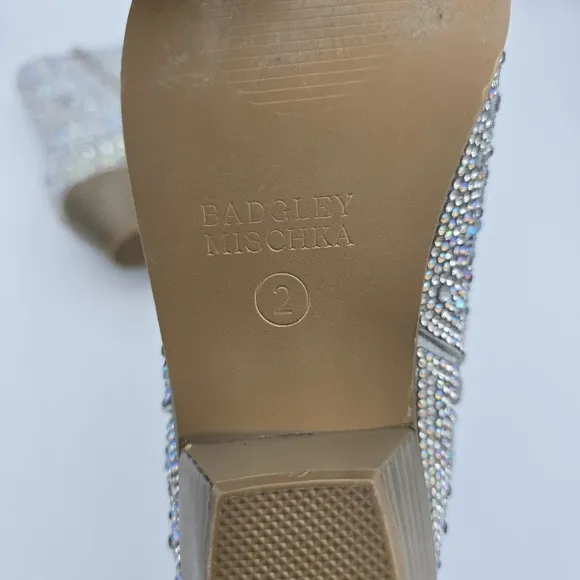 Badgley Mischka Girls’ Sparkly Cowgirl Boots, Silver Rhinestones