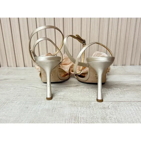 Badgley Mischka Nessie Bowed Stiletto Heel Womens Shoes Sz 7
