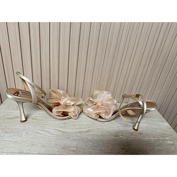 Badgley Mischka Nessie Bowed Stiletto Heel Womens Shoes Sz 7
