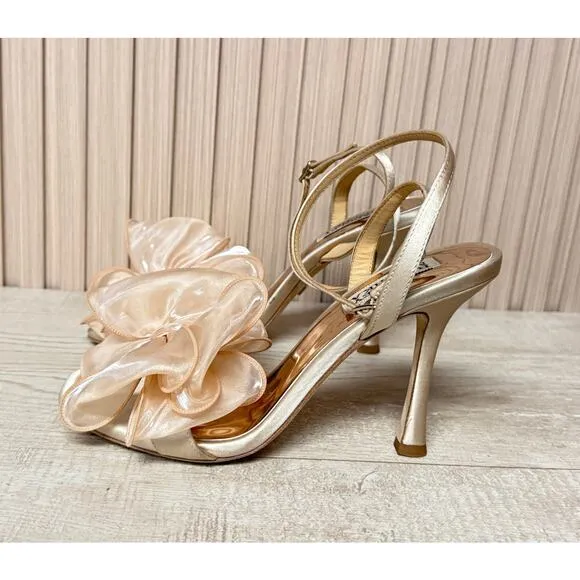 Badgley Mischka Nessie Bowed Stiletto Heel Womens Shoes Sz 7